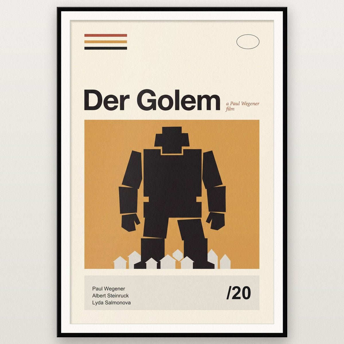 Der Golem Silent Film Poster Art Print