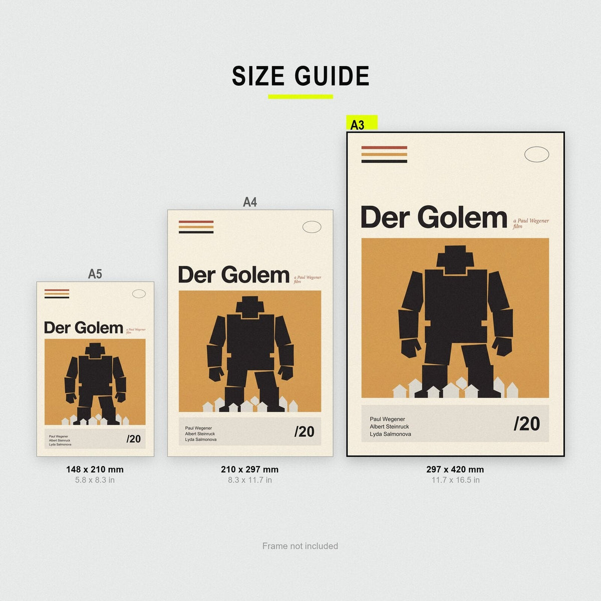 Der Golem Silent Film Poster Art Print