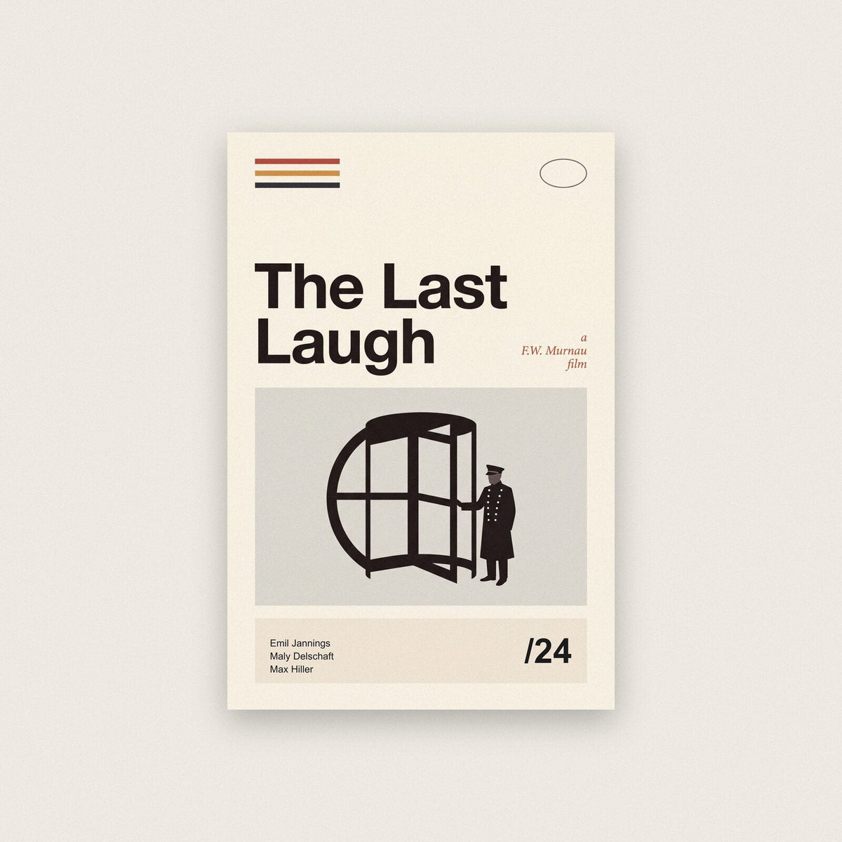 The Last Laugh Silent Film Poster Art Print