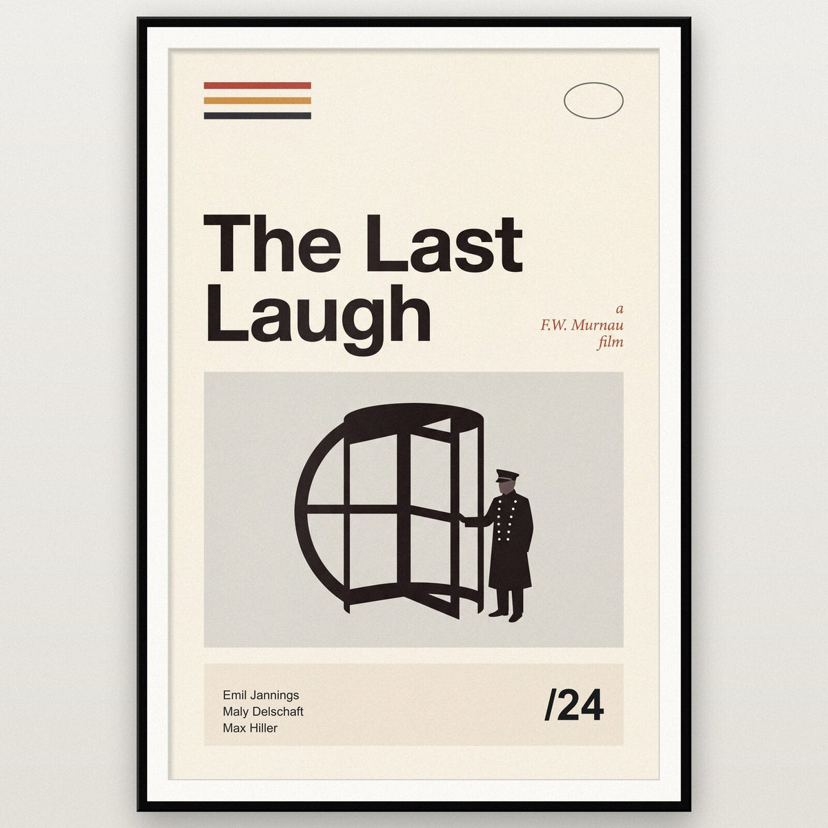The Last Laugh Silent Film Poster Art Print