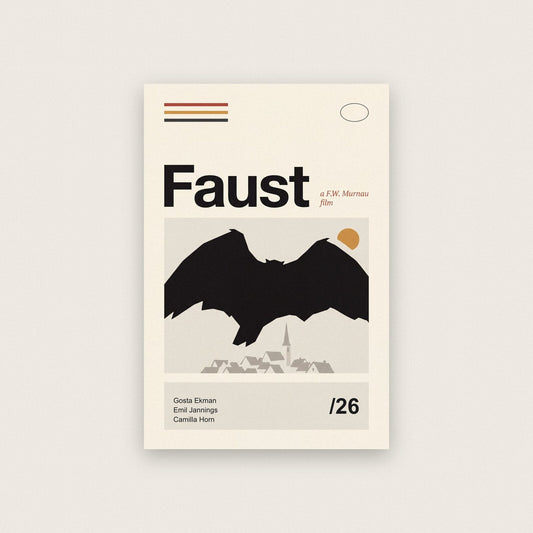 Faust Silent Film Poster Art Print