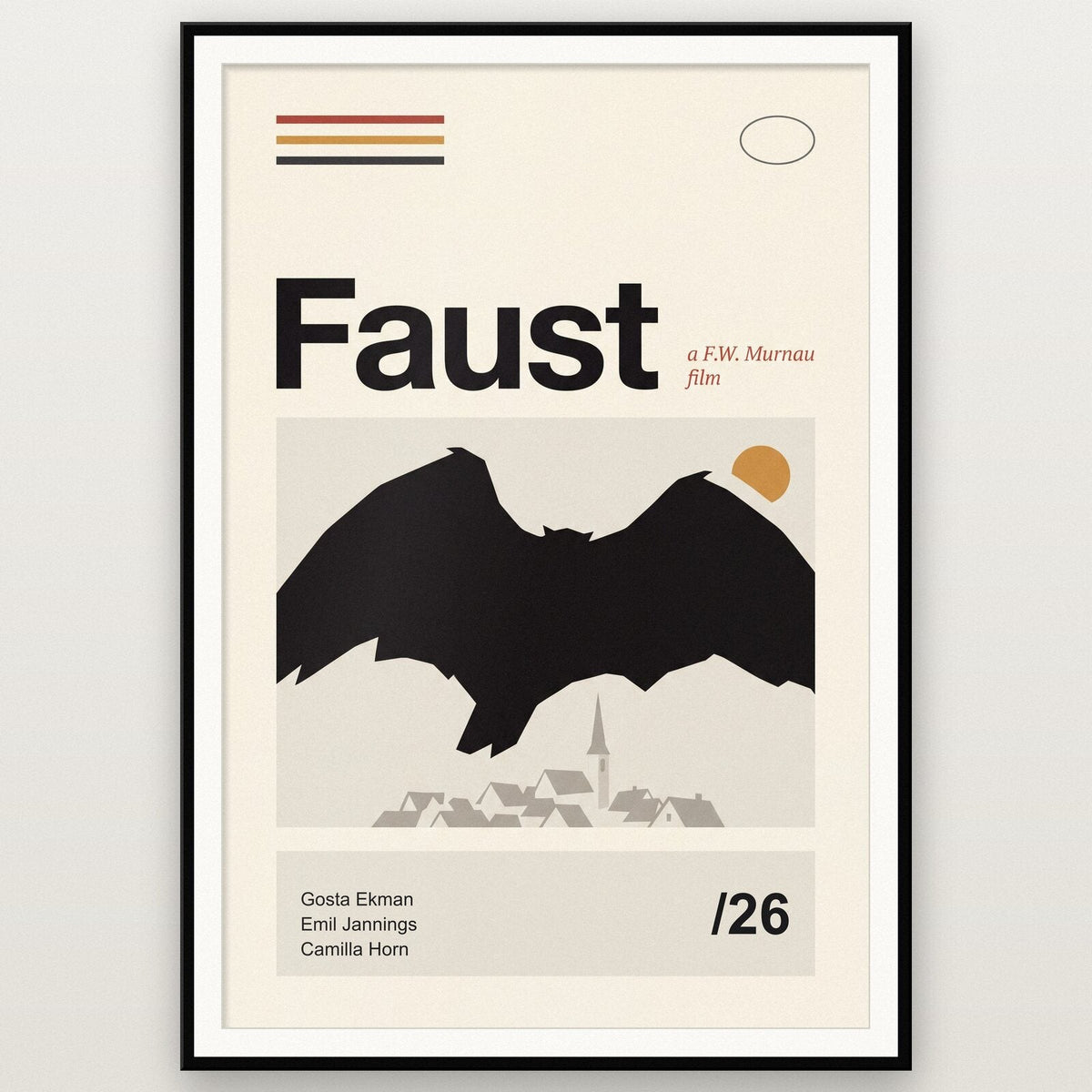 Faust Silent Film Poster Art Print