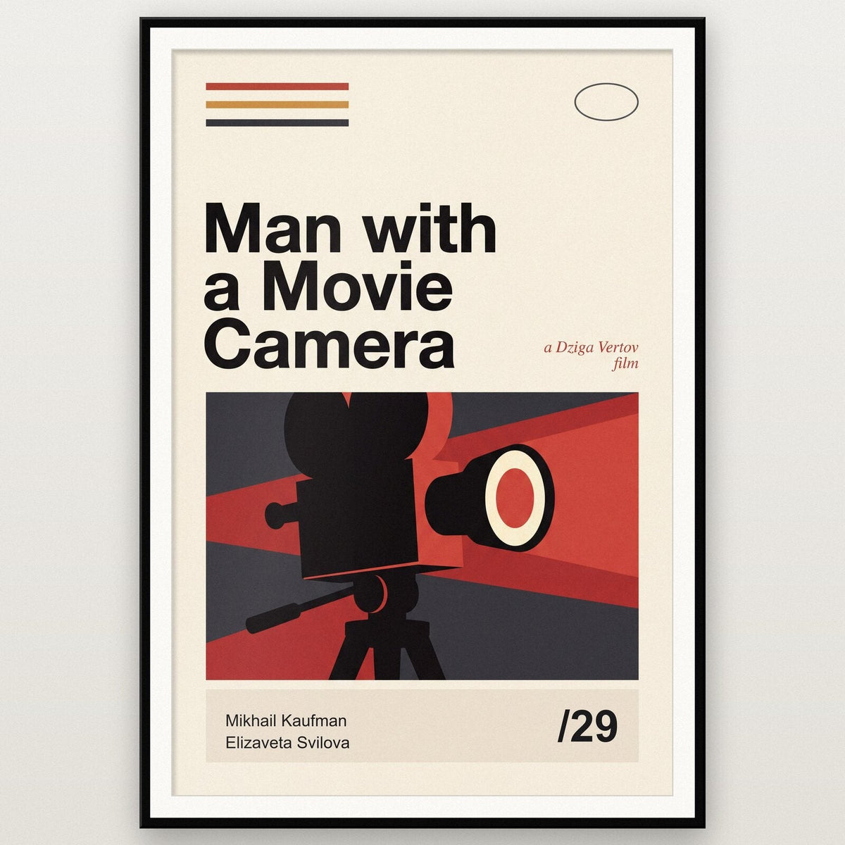 Man With A Movie Camera Silent Film Poster Art Print