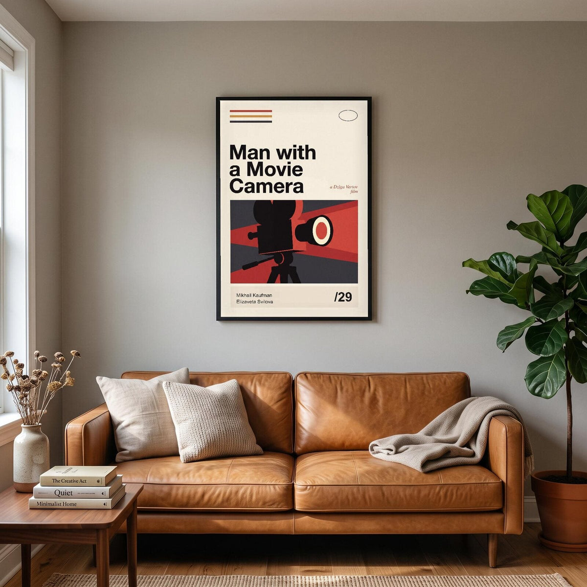 Man With A Movie Camera Silent Film Poster Art Print