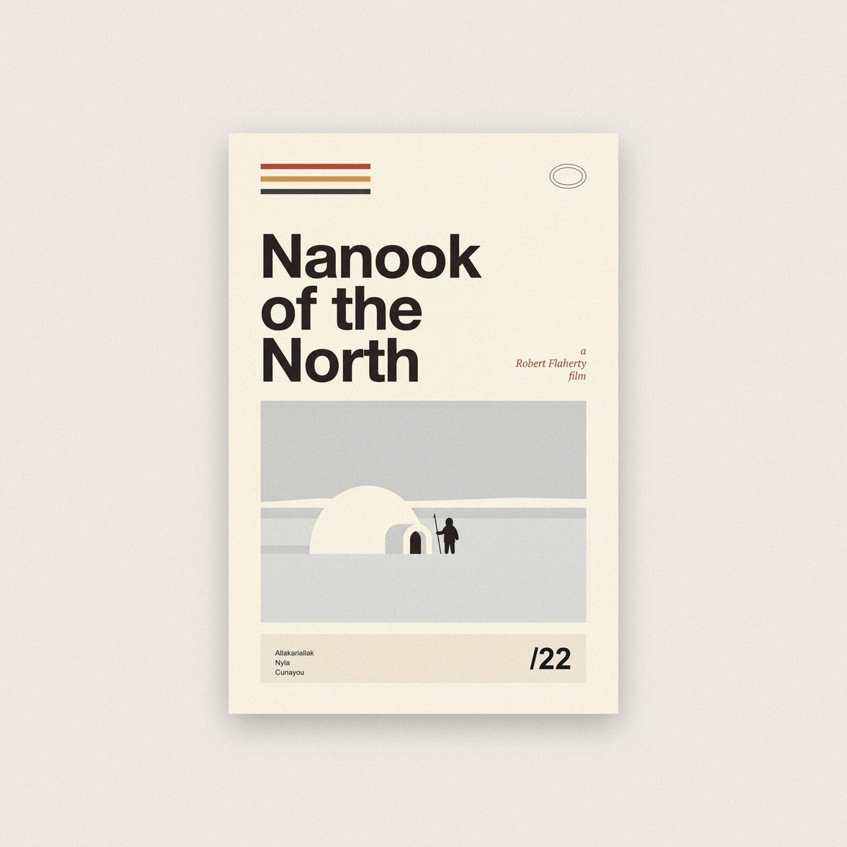 Nanook Of The North Silent Film Poster Art Print