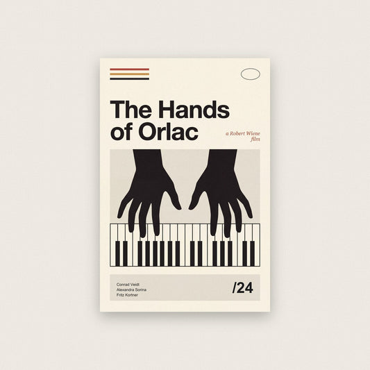 The Hands Of Orlac Silent Film Poster Art Print