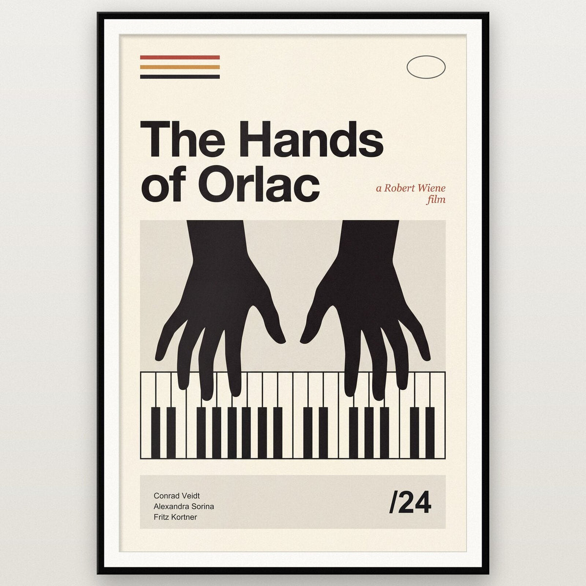 The Hands Of Orlac Silent Film Poster Art Print