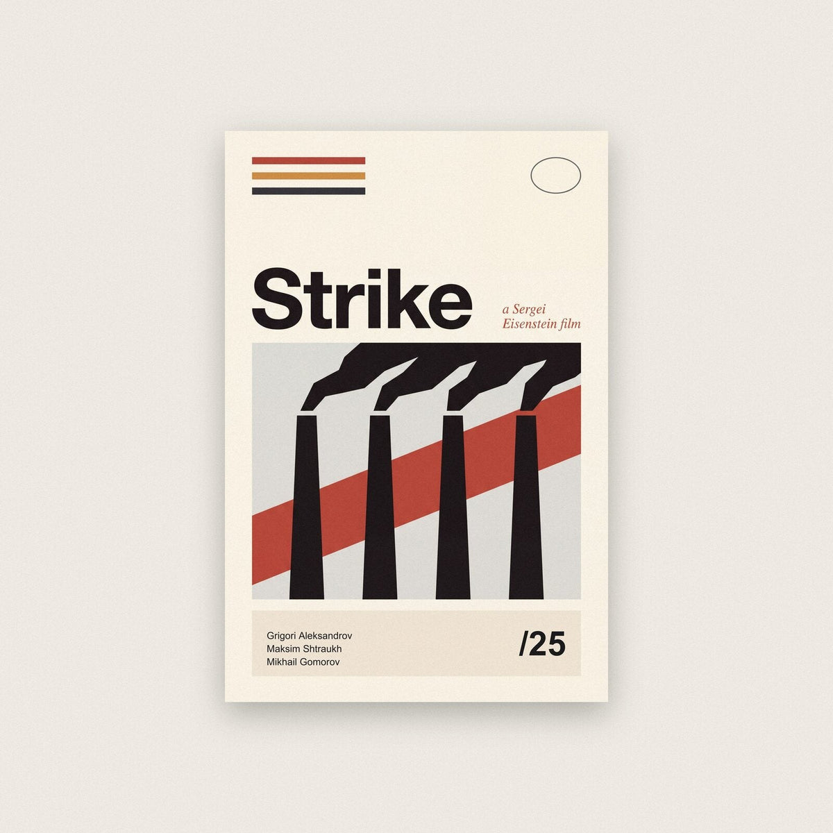 Strike Silent Film Poster Art Print