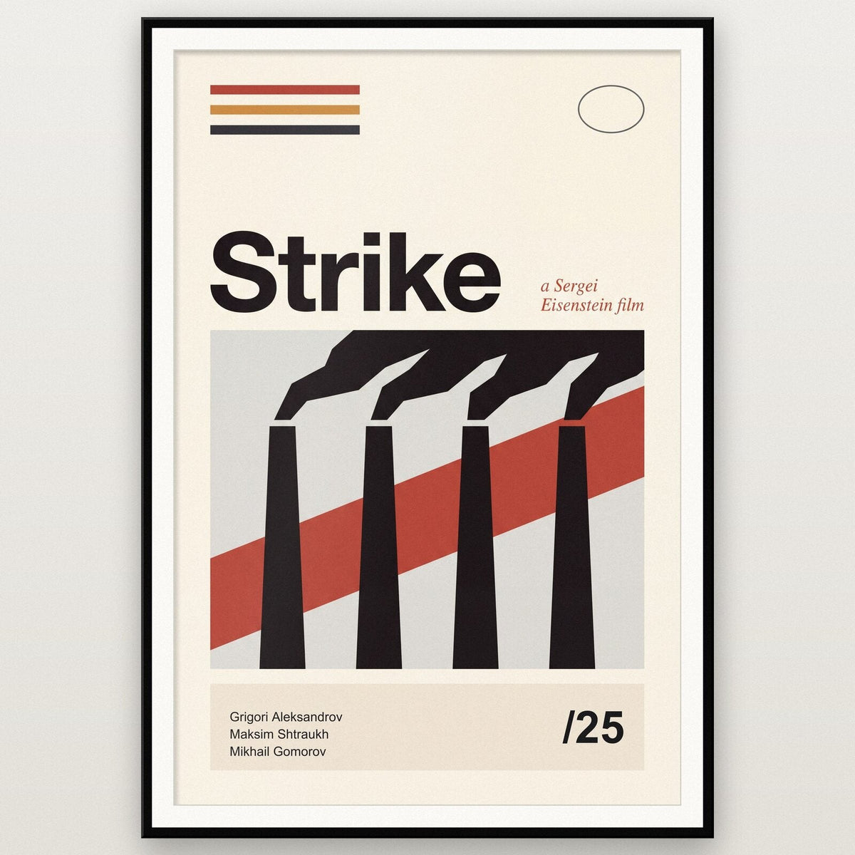 Strike Silent Film Poster Art Print