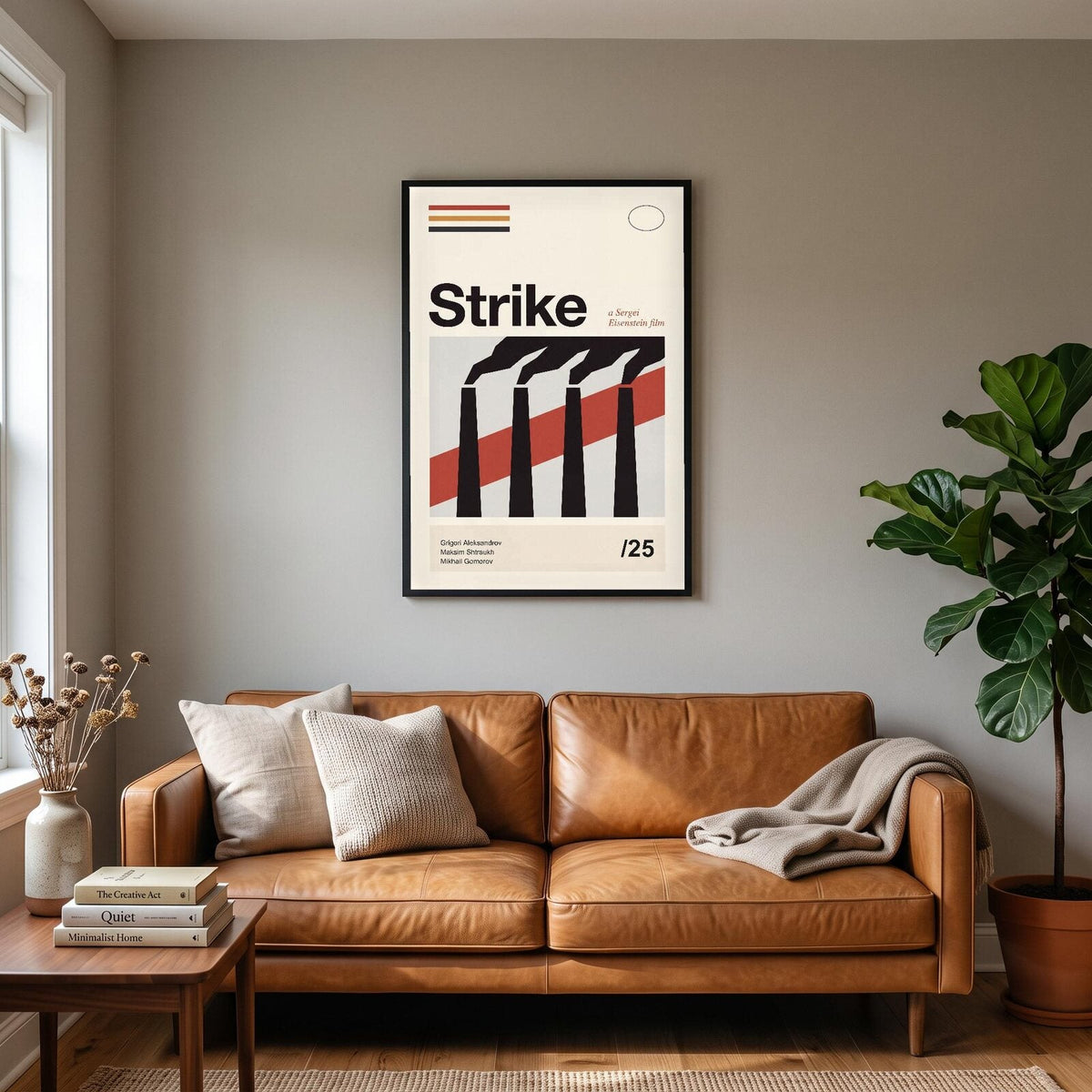 Strike Silent Film Poster Art Print