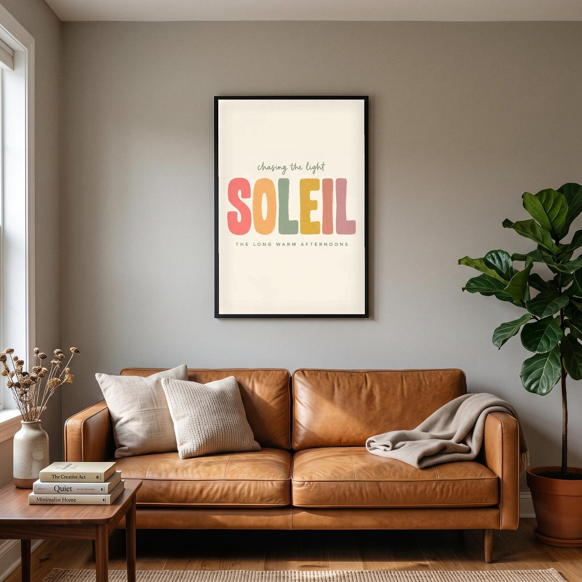 Soleil Typographic Art Print