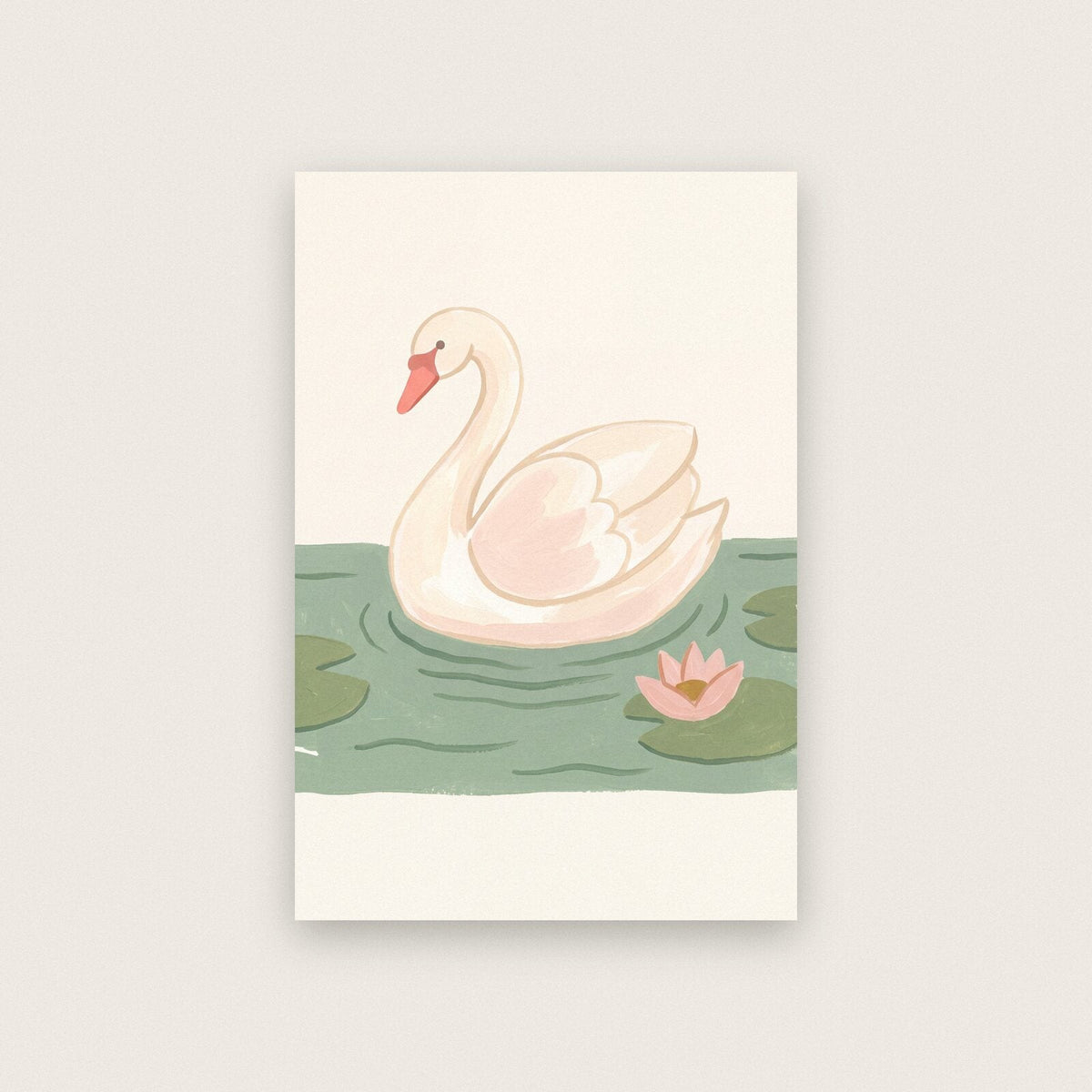 The Swan Illustrated Animal Art Print