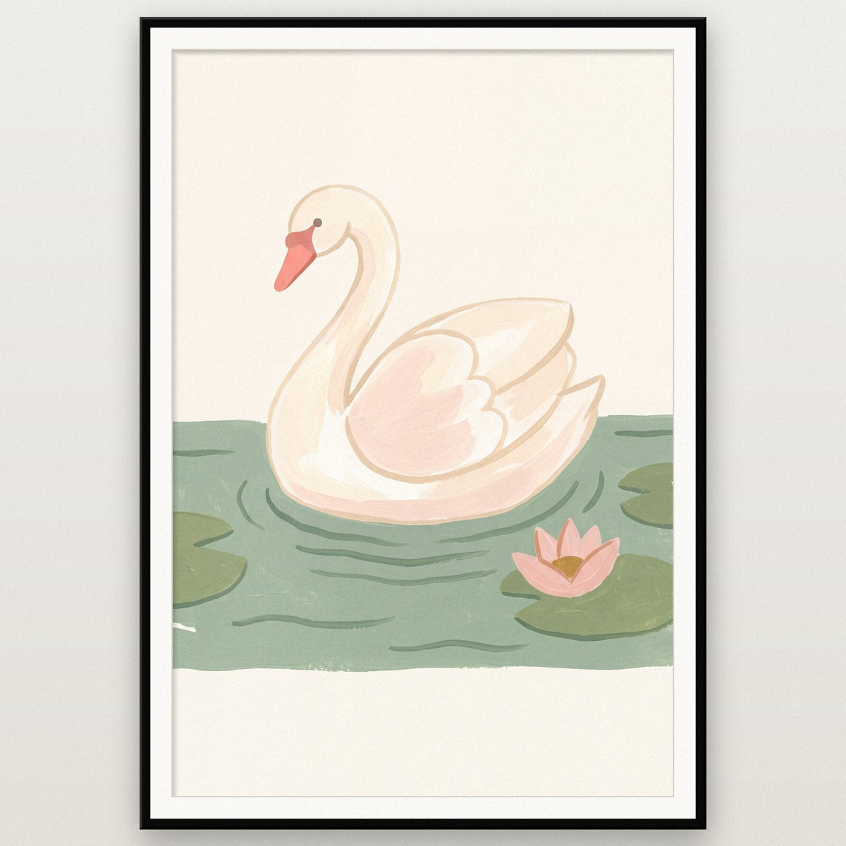 The Swan Illustrated Animal Art Print