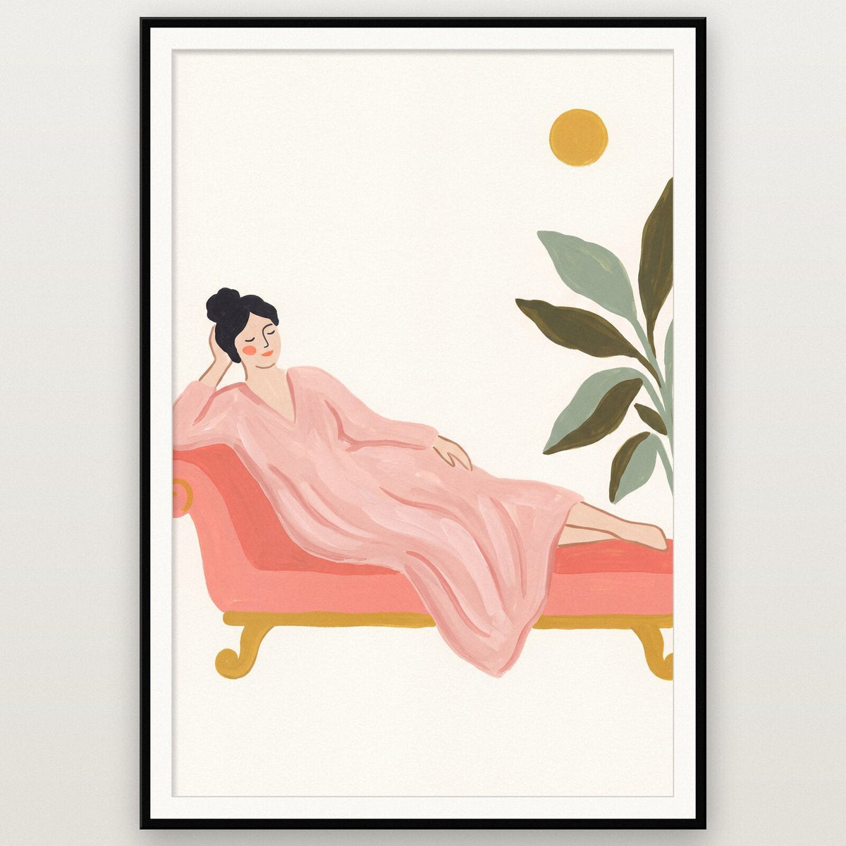 The Chaise Illustrated Art Print