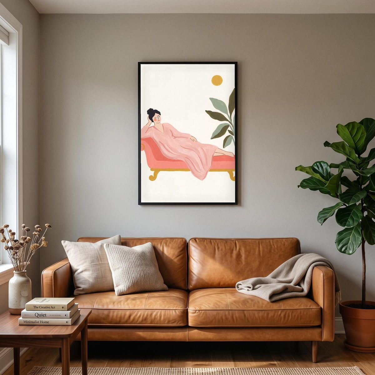 The Chaise Illustrated Art Print