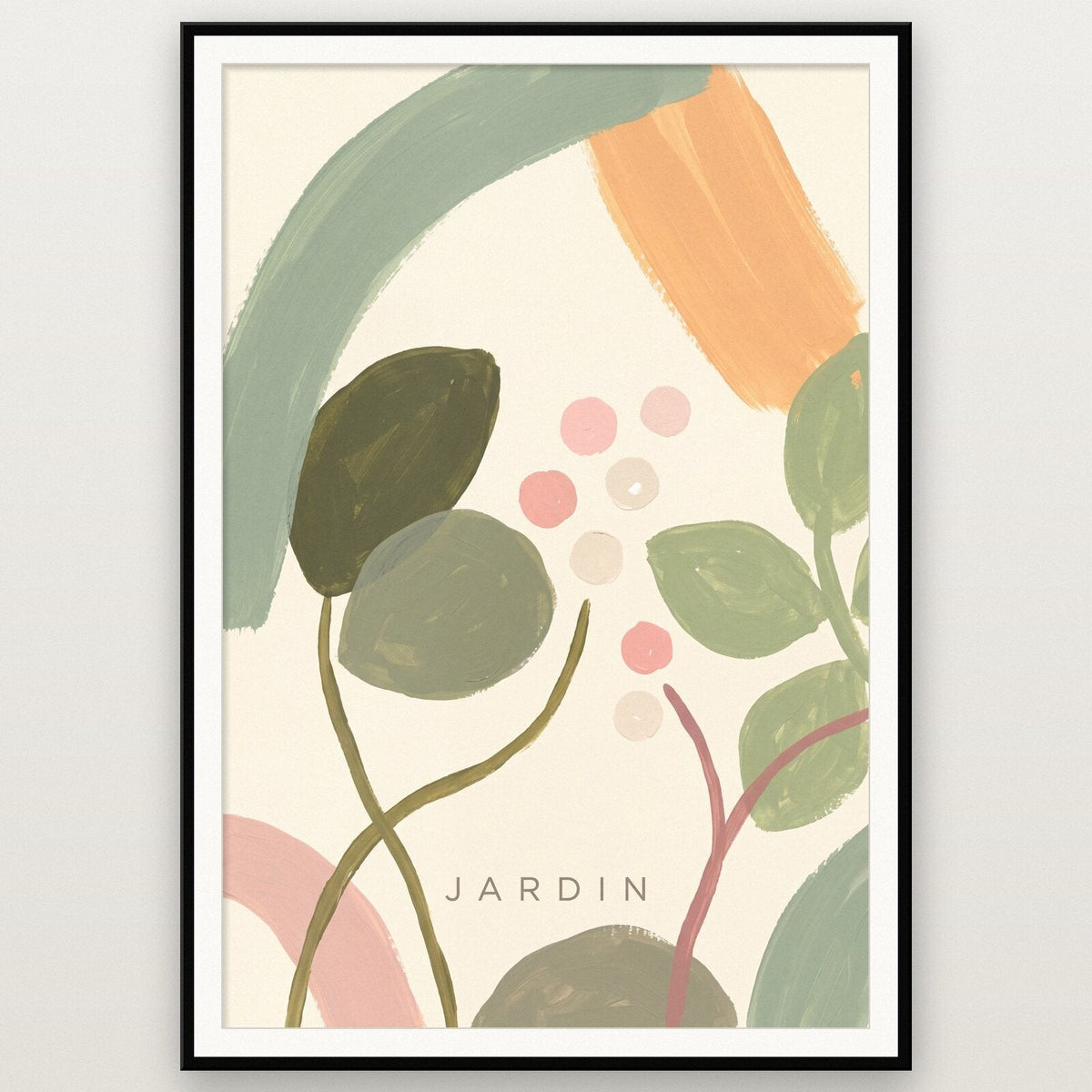 Jardin Abstract Botanical Art Print