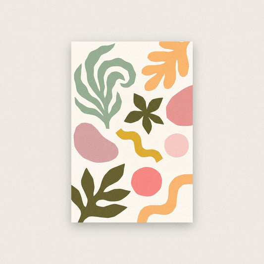 Paper Cuts Abstract Shapes Art Print