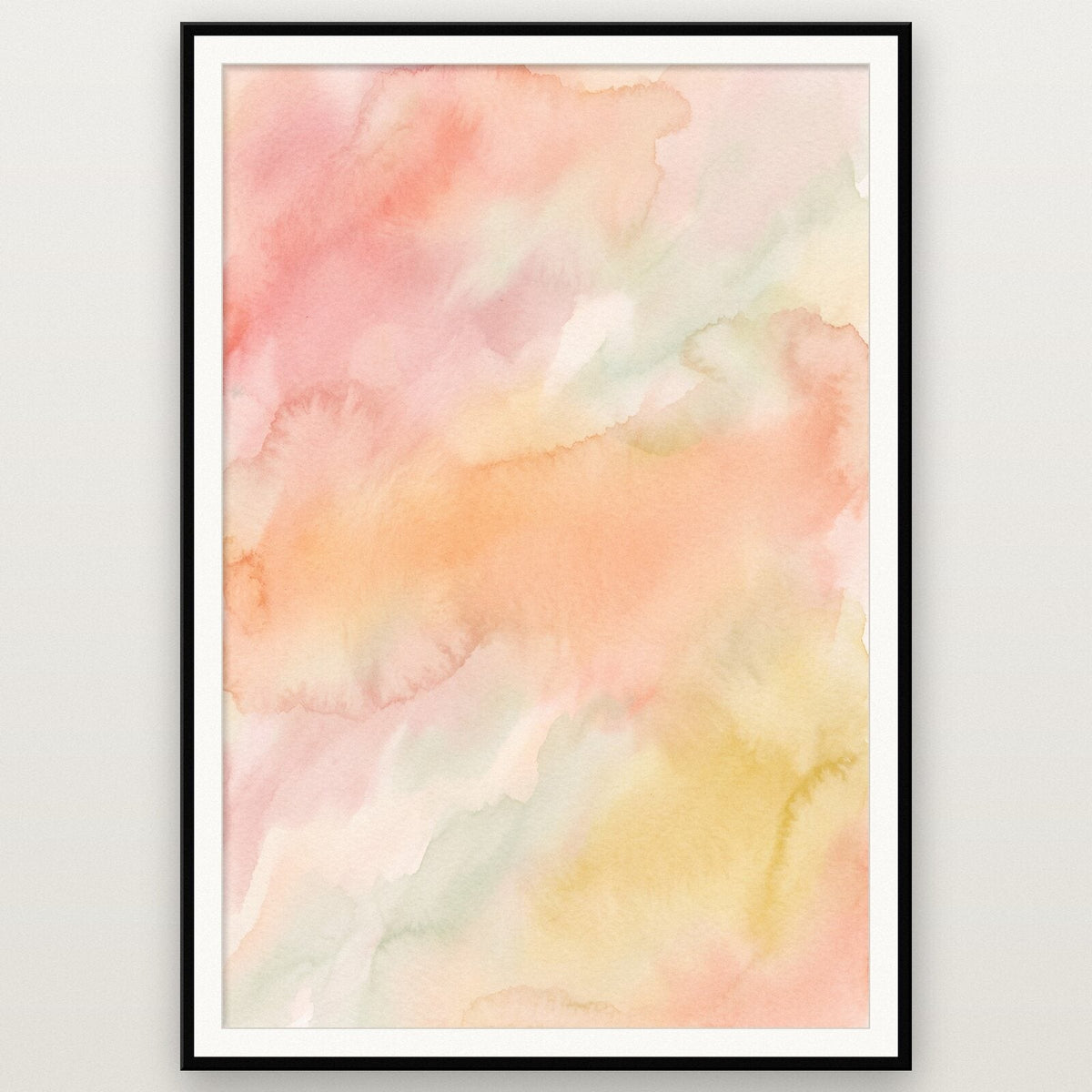 Colour Wash Abstract Art Print