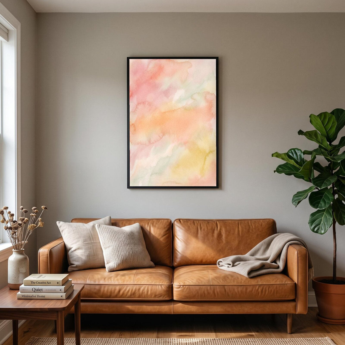 Colour Wash Abstract Art Print