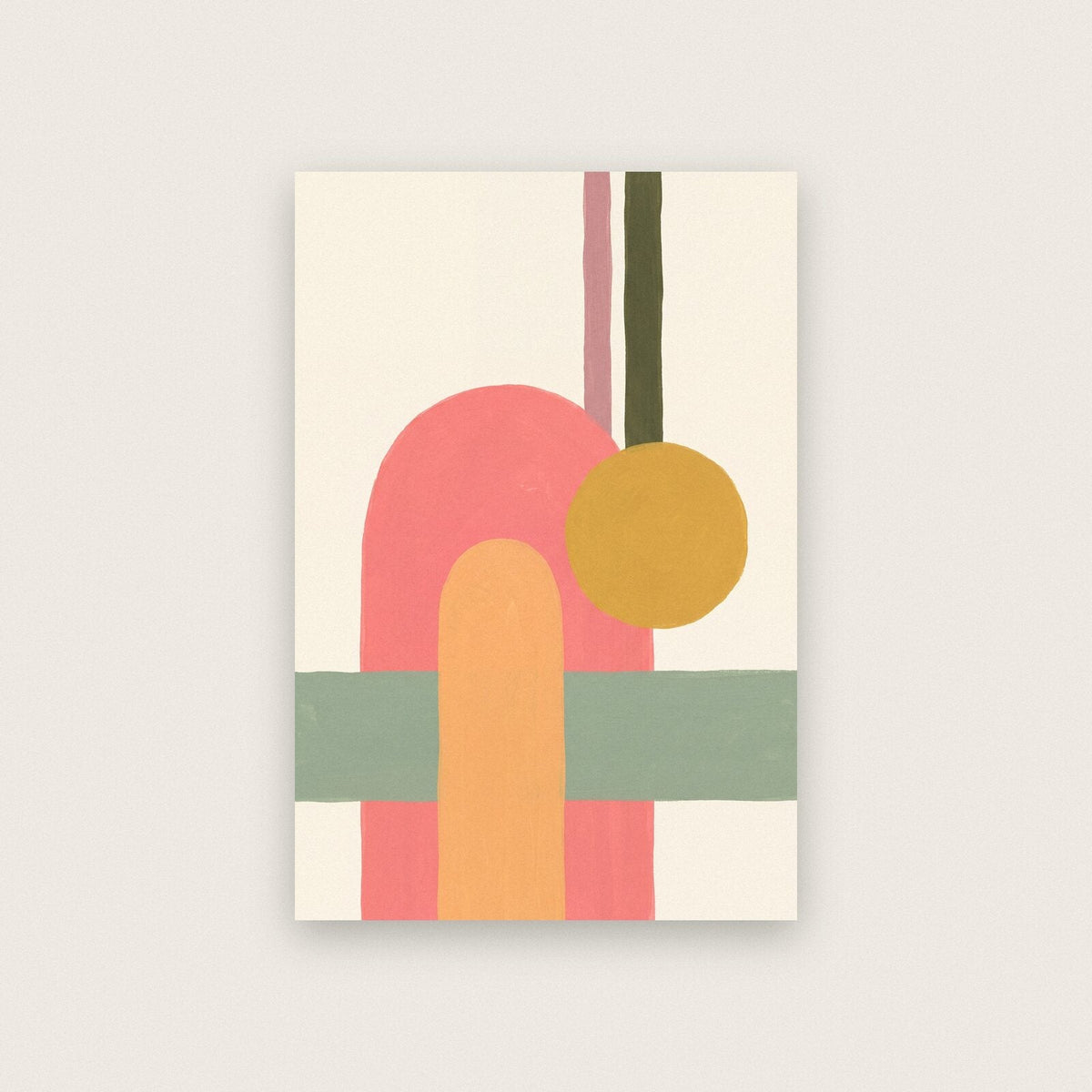 Arches Abstract Geometric Art Print
