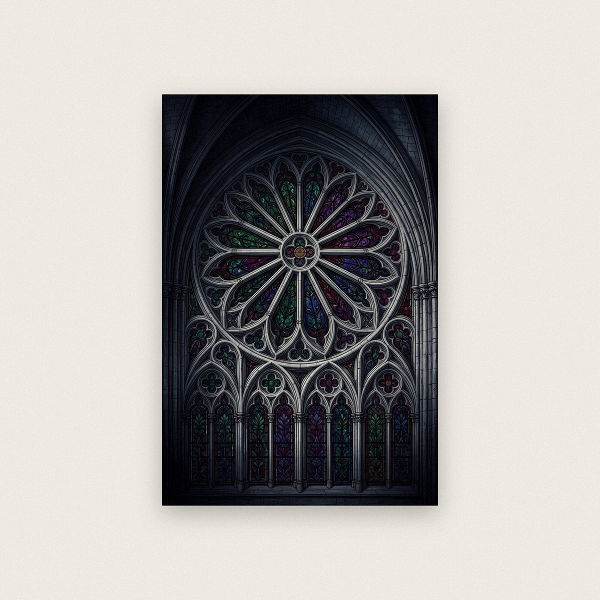 The Rose Window Gothic Architecture Art Print