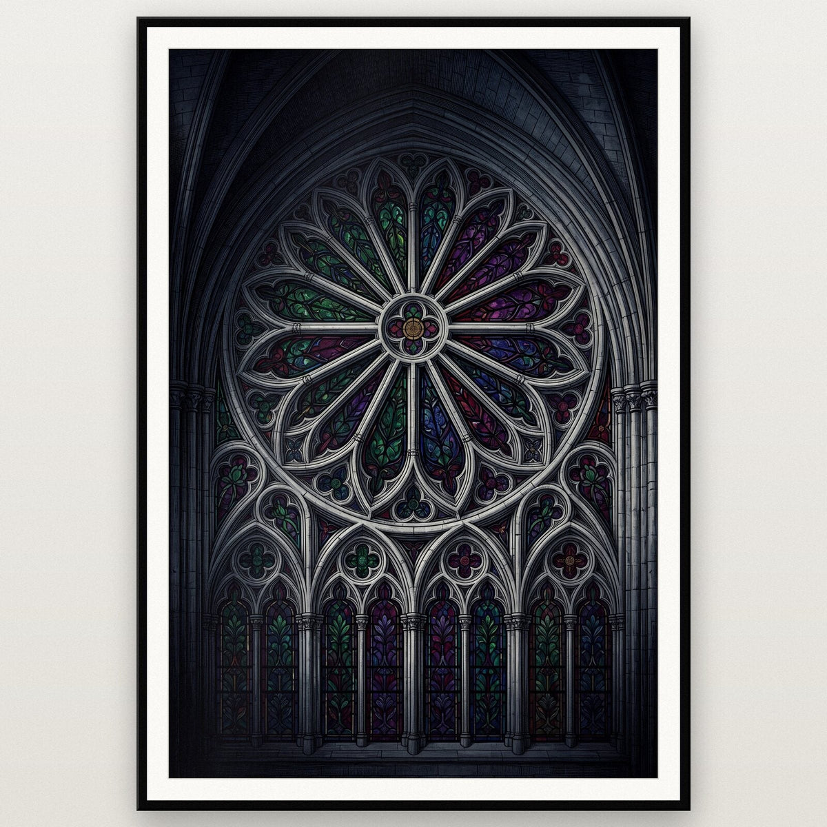 The Rose Window Gothic Architecture Art Print