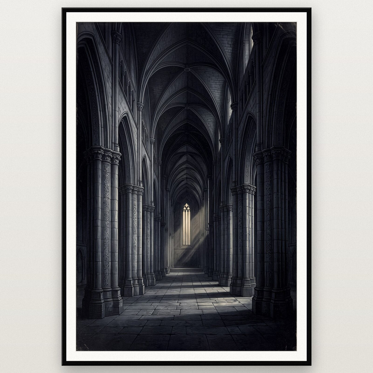 The Nave Gothic Architecture Art Print