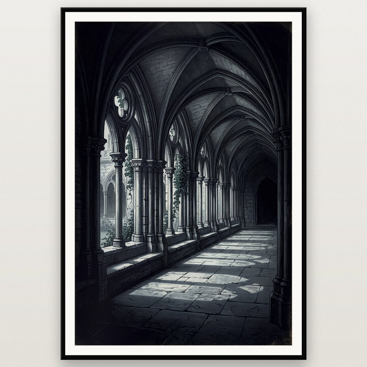 The Cloister Gothic Architecture Art Print
