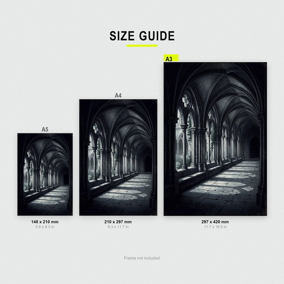 The Cloister Gothic Architecture Art Print