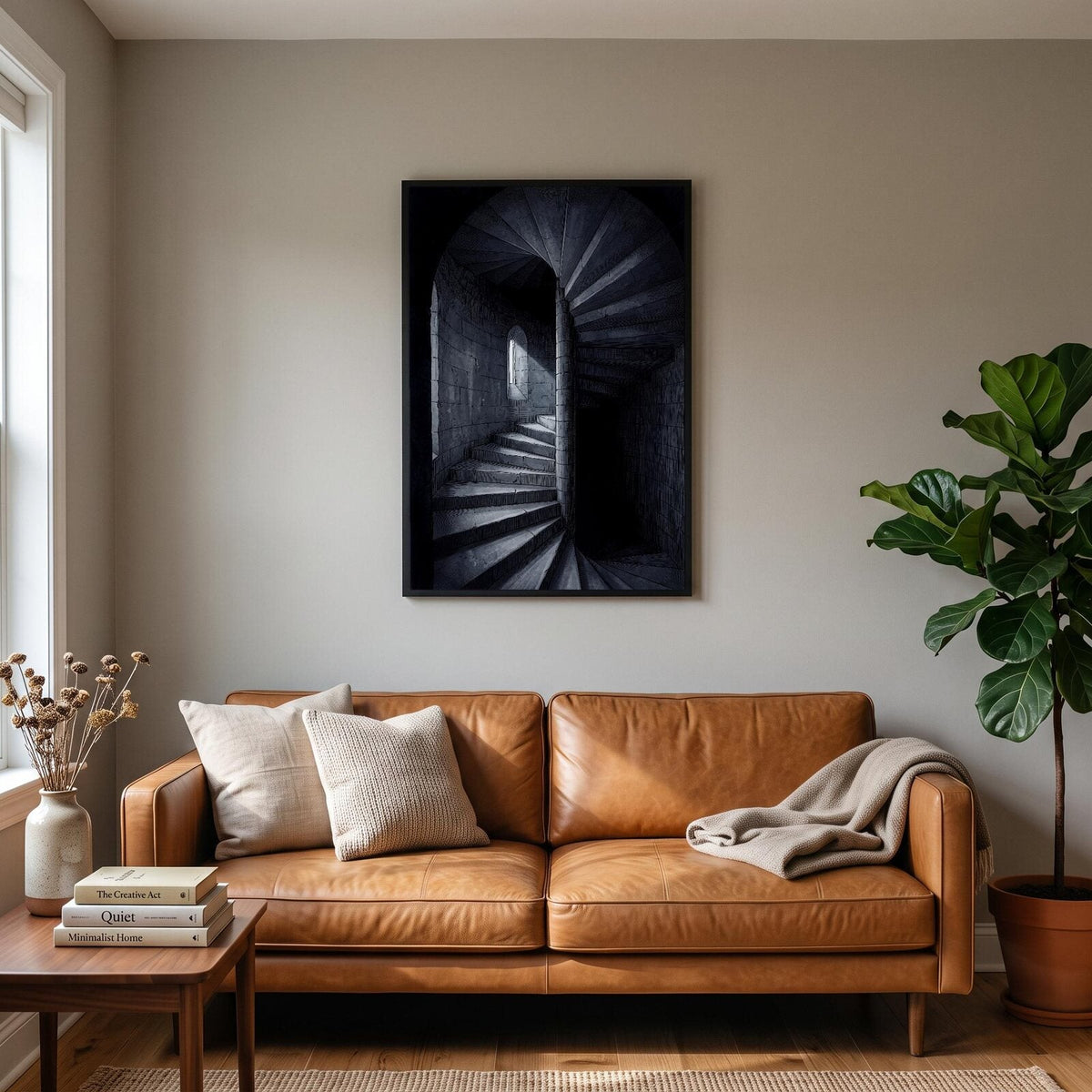 The Spiral Stair Gothic Architecture Art Print