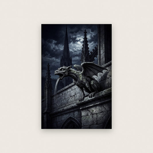 The Gargoyle Gothic Architecture Art Print