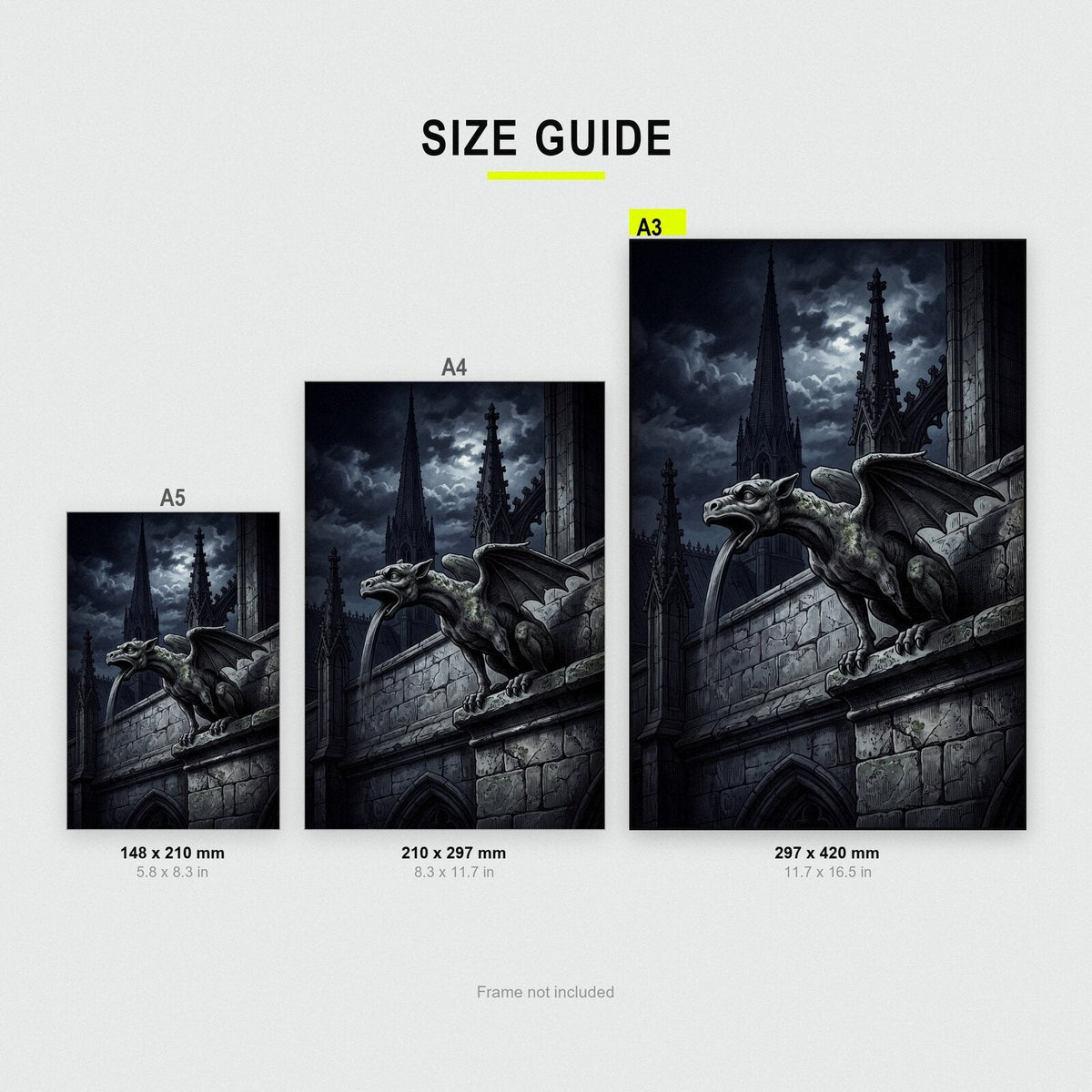 The Gargoyle Gothic Architecture Art Print
