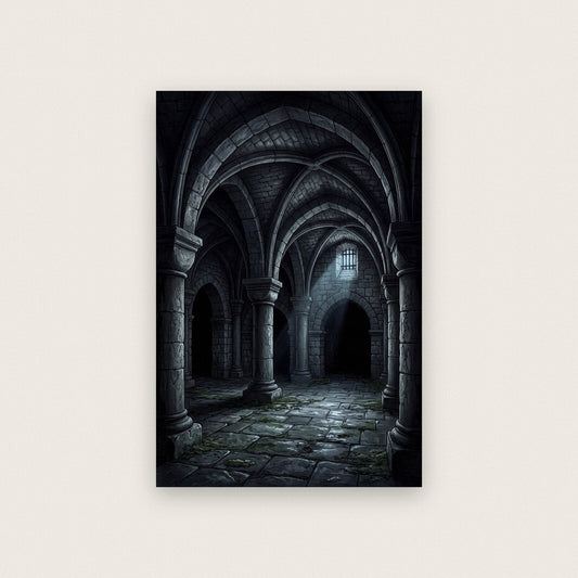 The Crypt Gothic Architecture Art Print