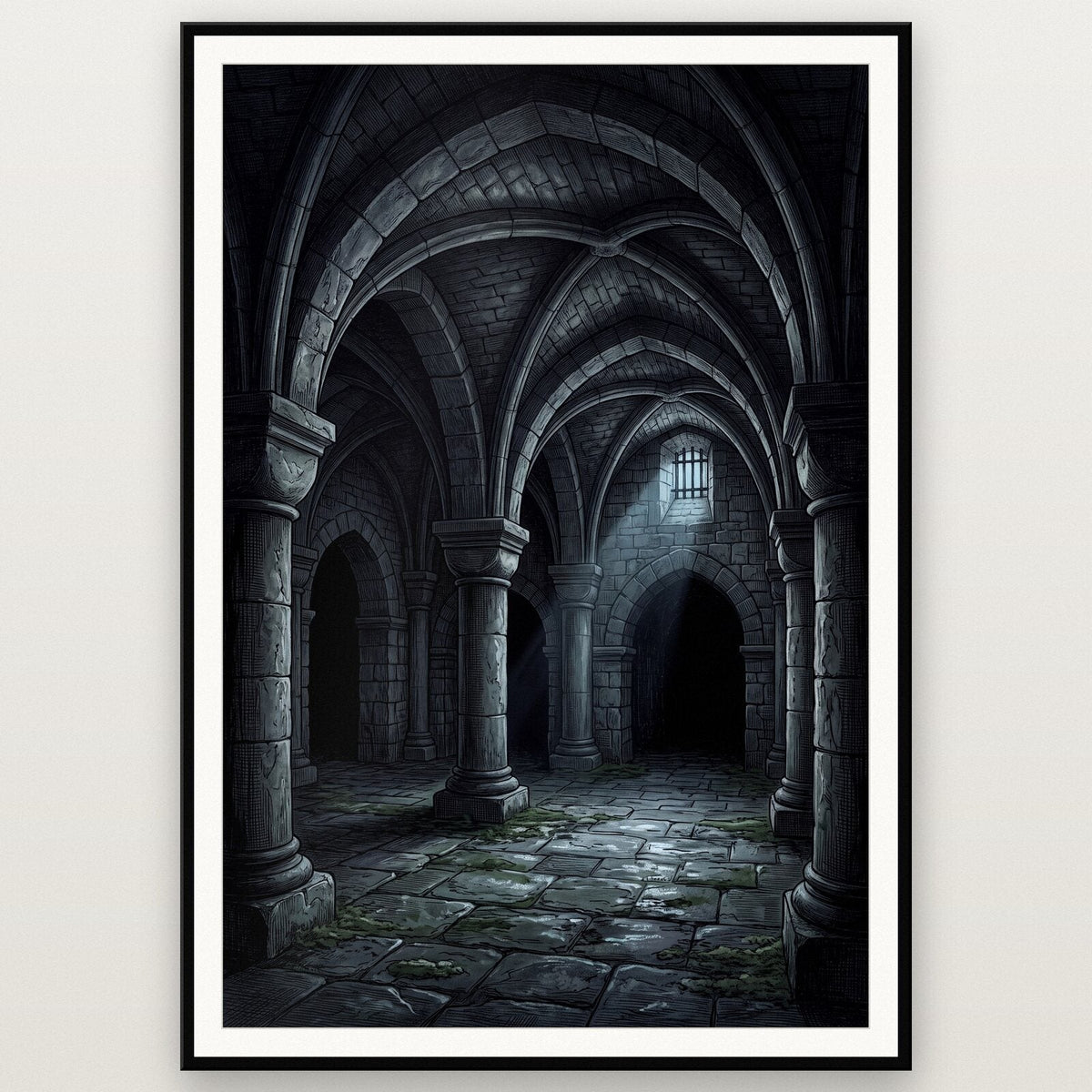 The Crypt Gothic Architecture Art Print