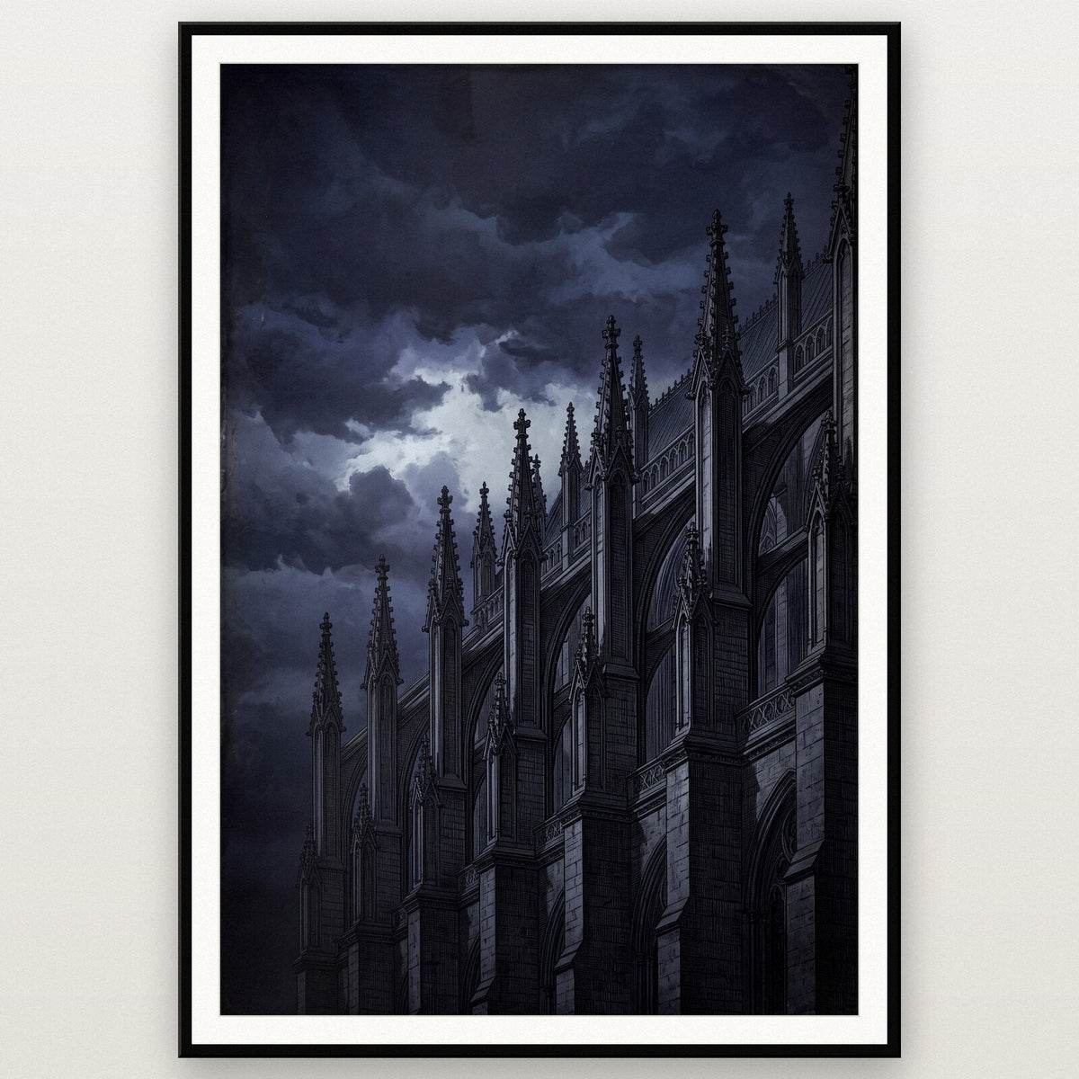 Flying Buttress Gothic Architecture Art Print