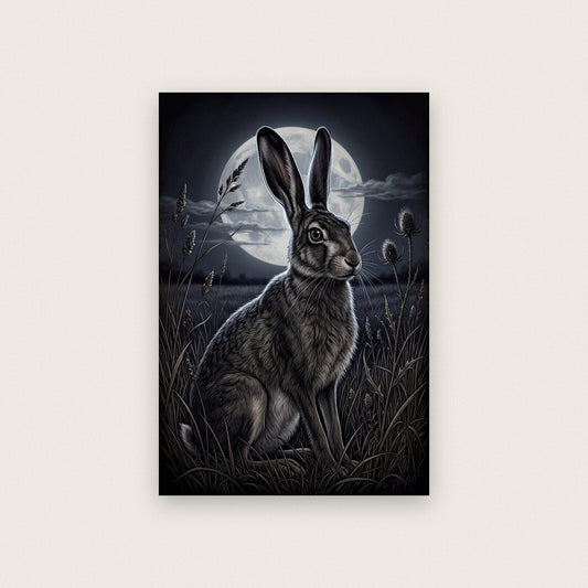 The Hare Dark Gothic Art Print