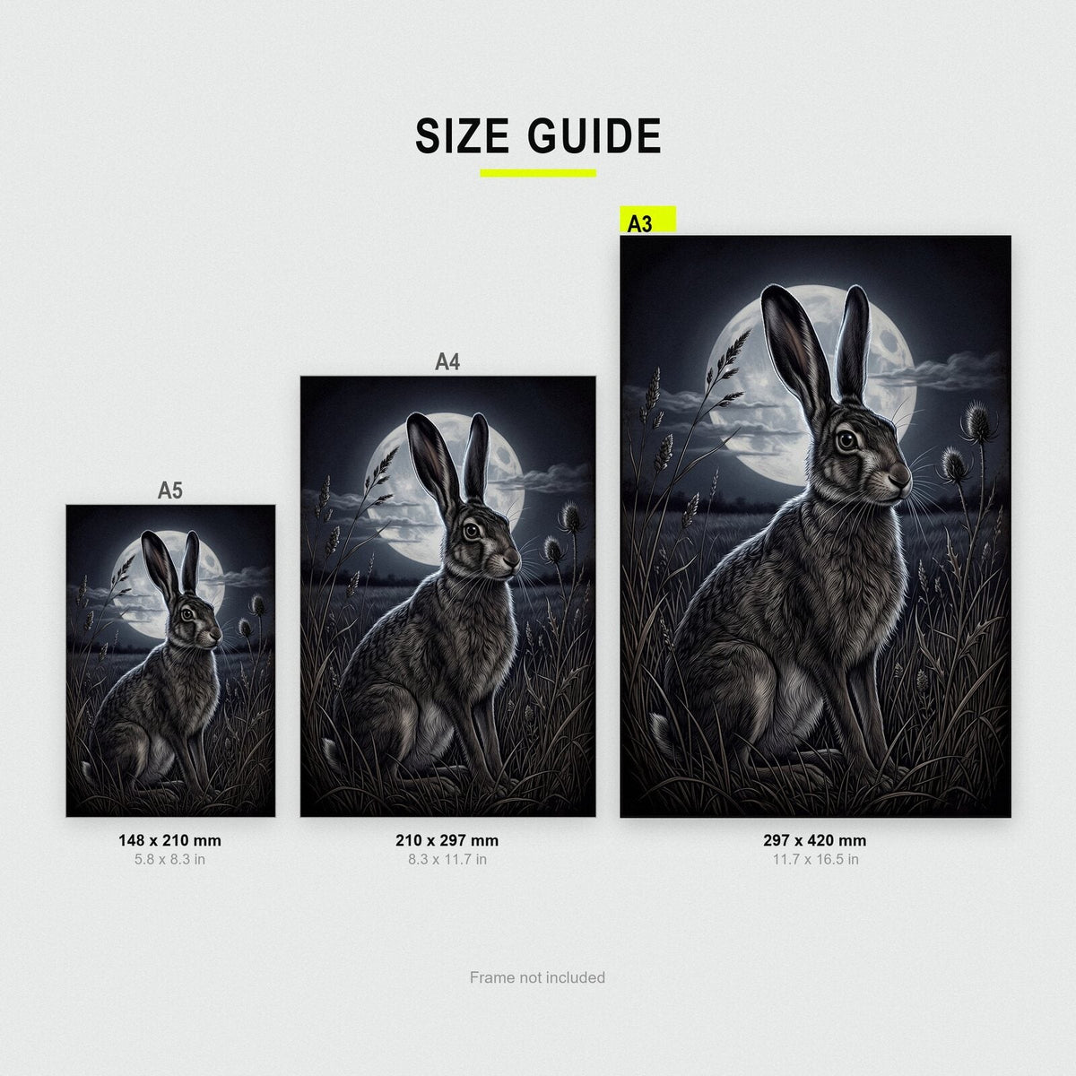 The Hare Dark Gothic Art Print