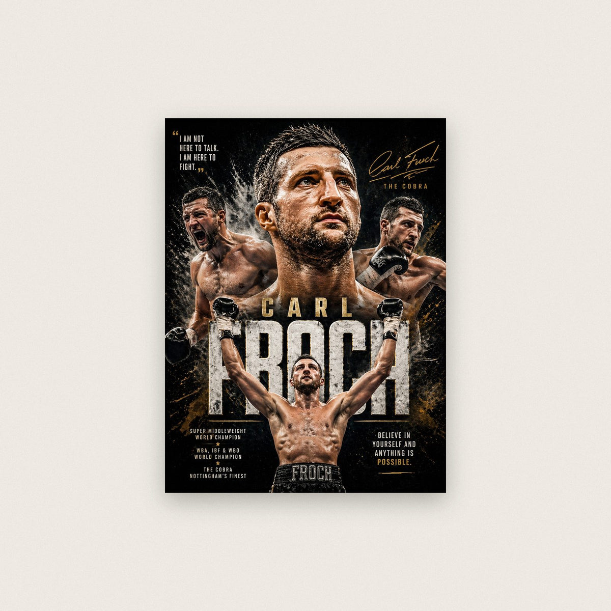 Carl Froch "The Cobra" Boxing Champion Print