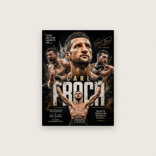 Carl Froch "The Cobra" Boxing Champion Print