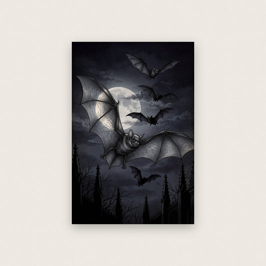 The Bats Dark Gothic Art Print