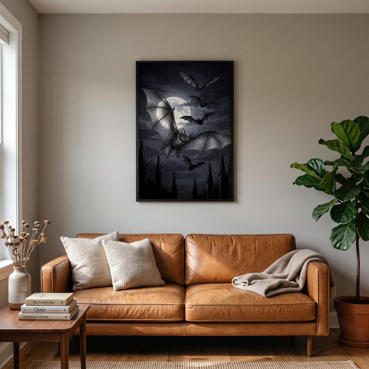The Bats Dark Gothic Art Print