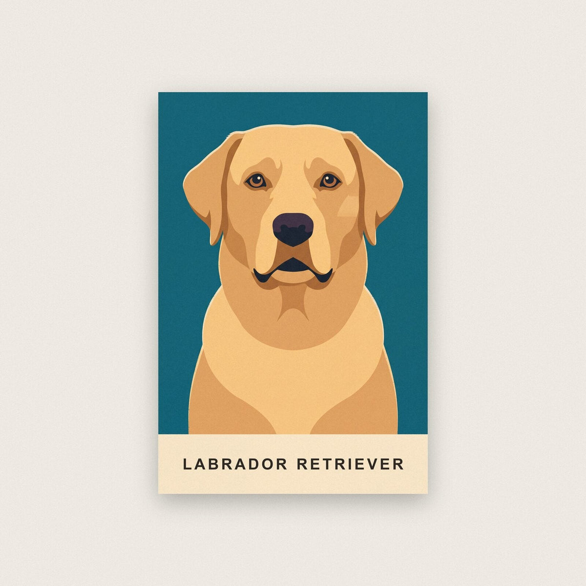 Labrador Retriever Dog Portrait Art Print
