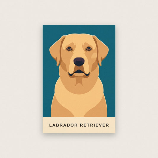Labrador Retriever Dog Portrait Art Print