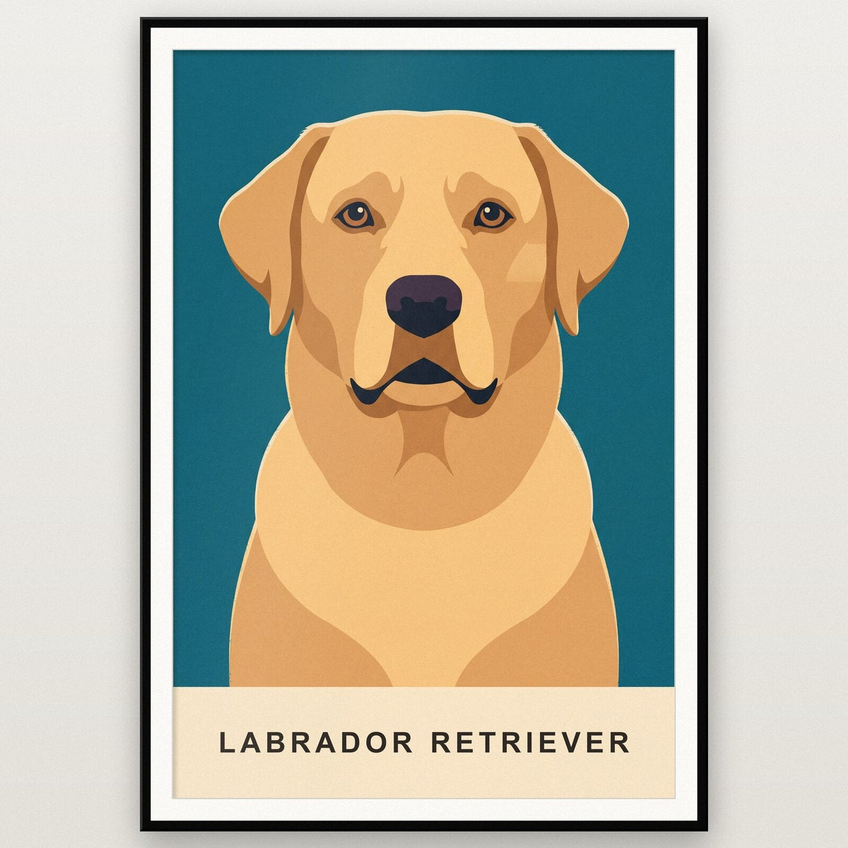 Labrador Retriever Dog Portrait Art Print