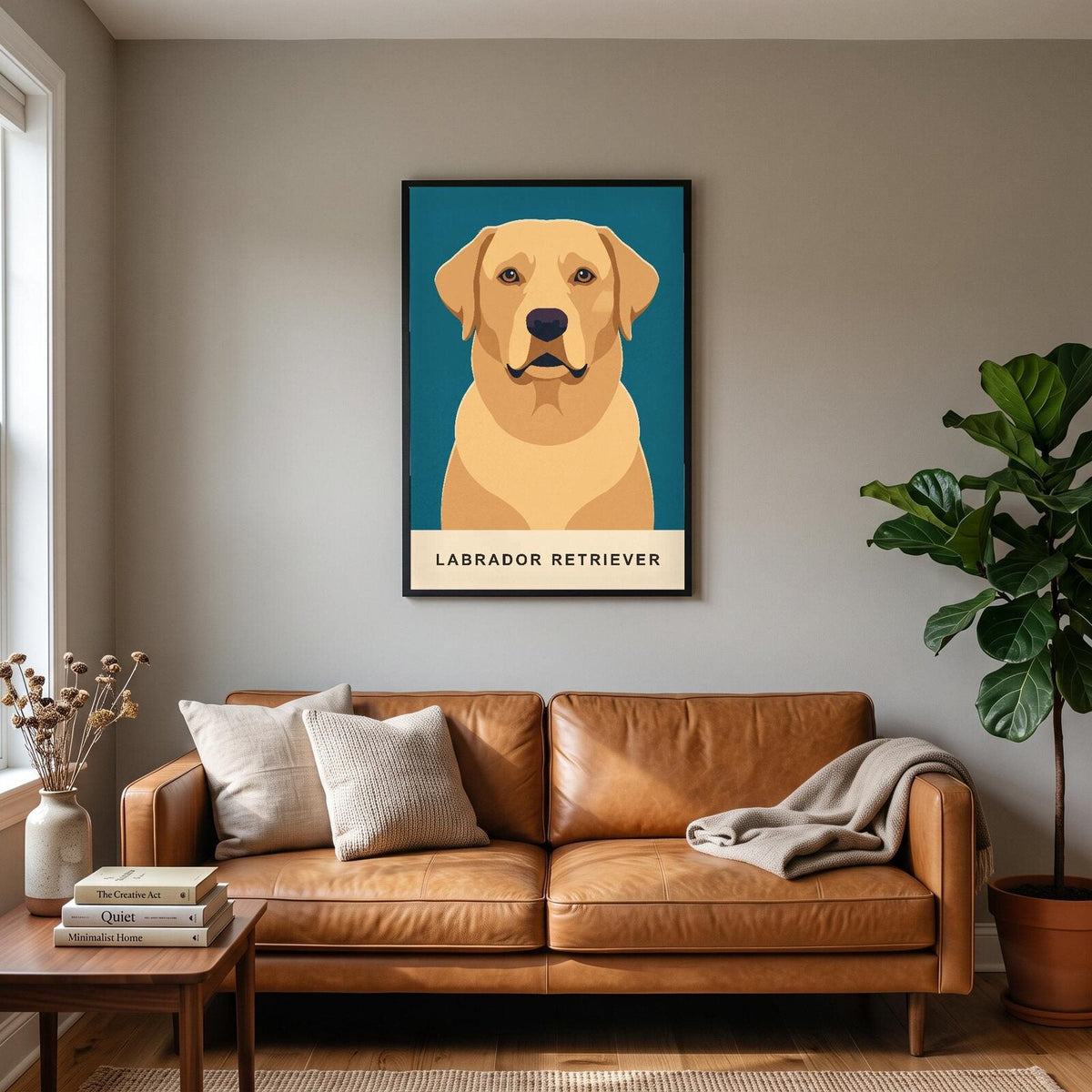 Labrador Retriever Dog Portrait Art Print