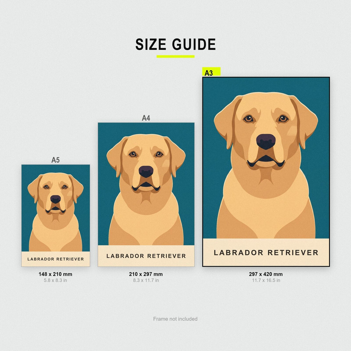 Labrador Retriever Dog Portrait Art Print