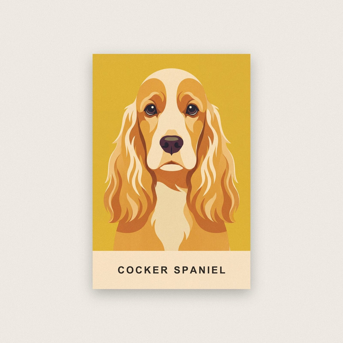 Cocker Spaniel Dog Portrait Art Print