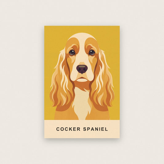 Cocker Spaniel Dog Portrait Art Print