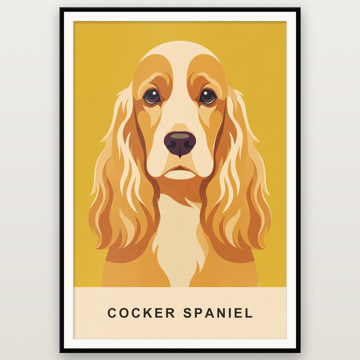 Cocker Spaniel Dog Portrait Art Print