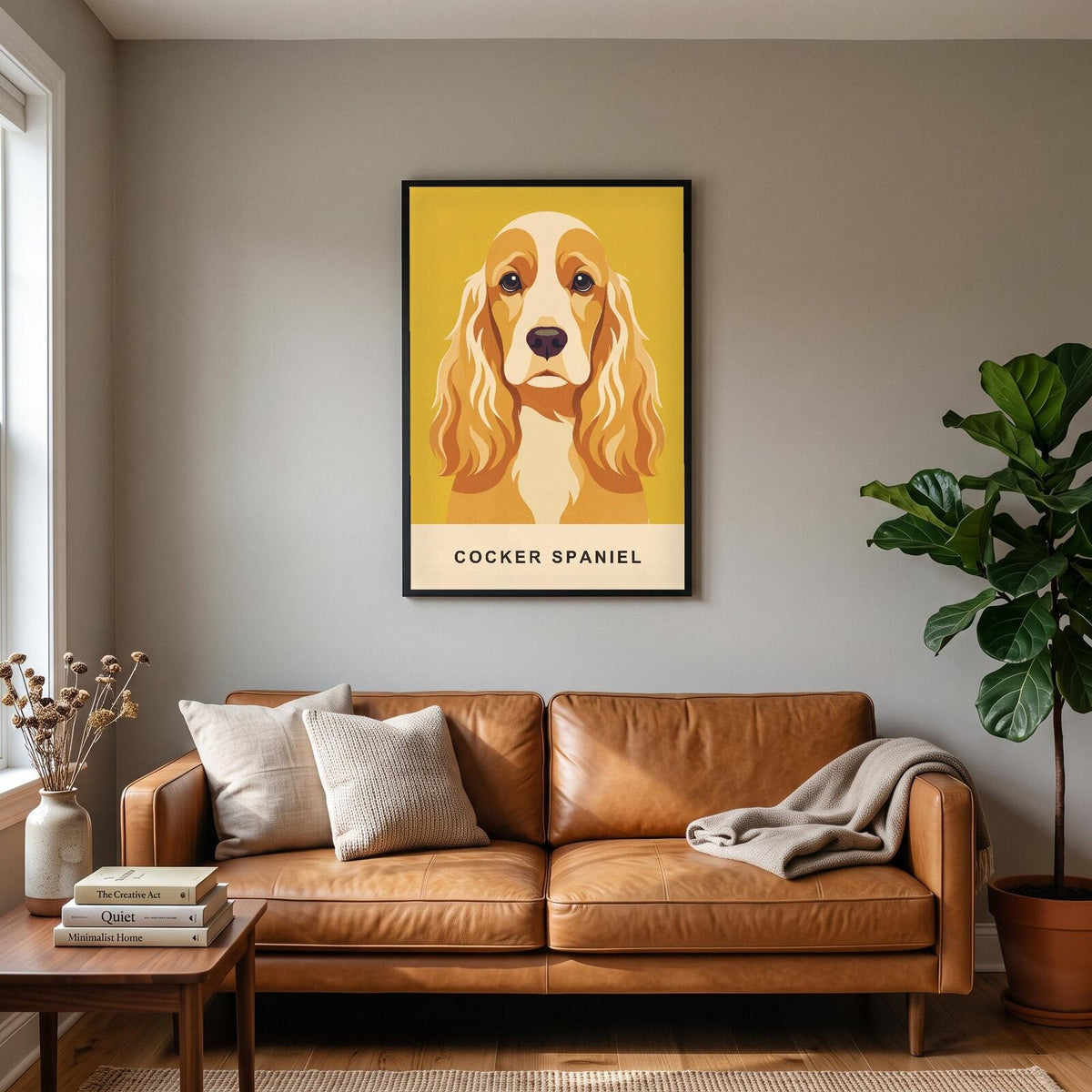 Cocker Spaniel Dog Portrait Art Print